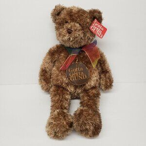 Gund 16" Bearessence Teddy Bear Rainbow Ribbon Plush